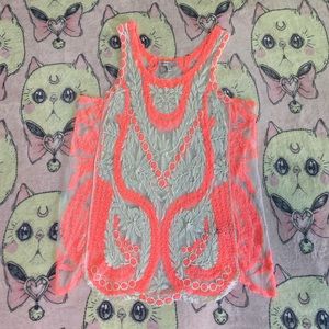 Blu Pepper Lace Tanktop